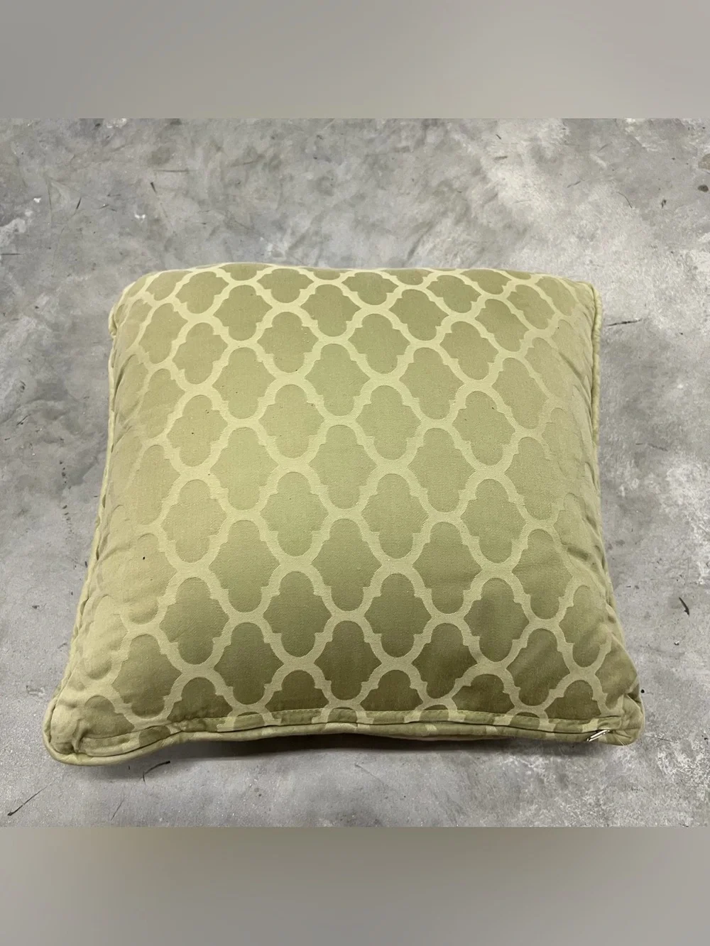 Vintage Pillow Butterfly Needlepoint Zipper Green Butterlfies Cross Stitch